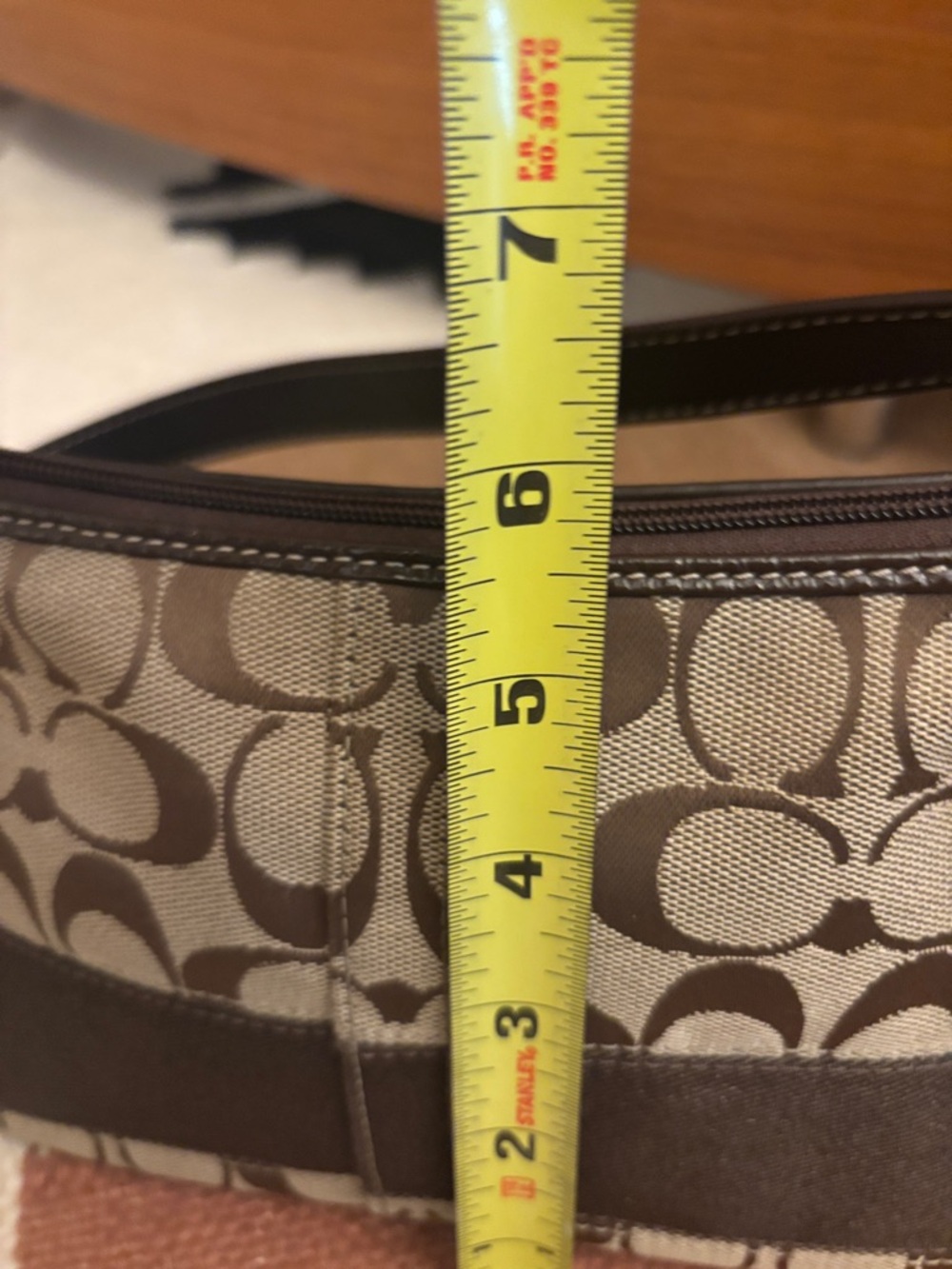 Coach Tan and Brown Mini Bag EUC - Picture 11 of 13